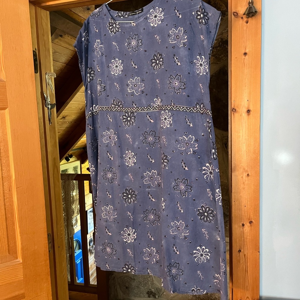 Floral Blue Dress
